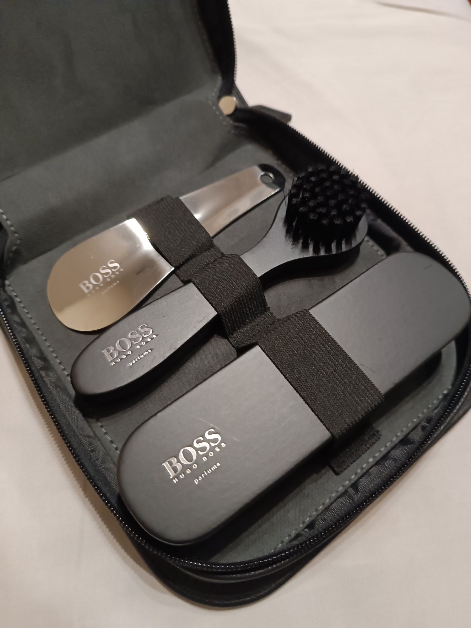 Hugo Boss zestaw do czyszczenia obuwia ,buty,łyżka do butów