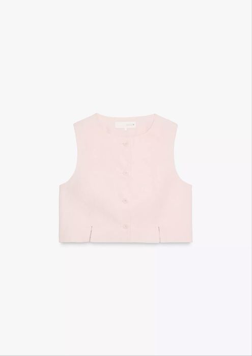 Костюм zara рожевий, жилет та брюки