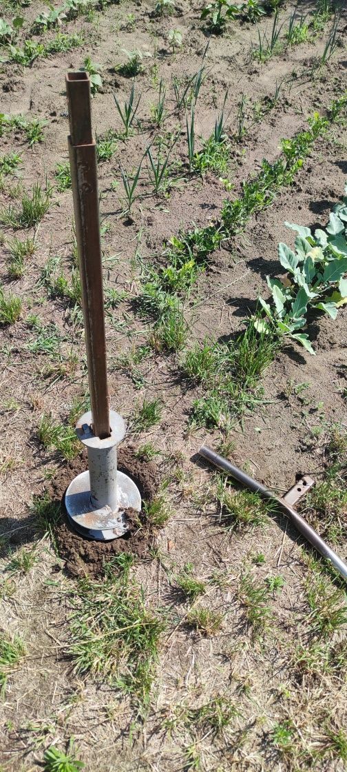 Wiertnica do kopania studni, duży zestaw, dwa wiertła, szlamówka, 10m