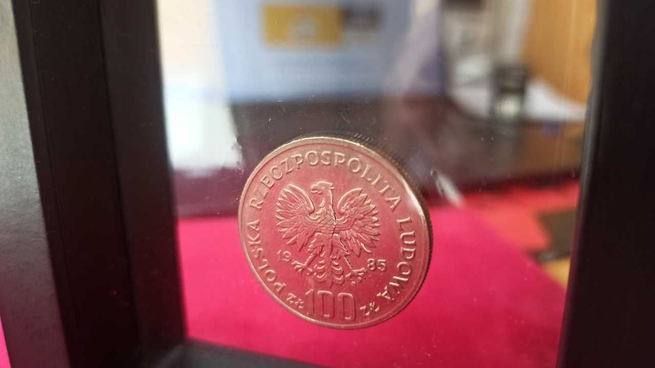 PRL, Moneta 100 złotych Pomnik - Szpital Centrum Zdrowia 1985r.