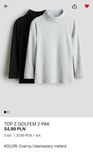 Golfy H&M 2-PAK czarny/szary