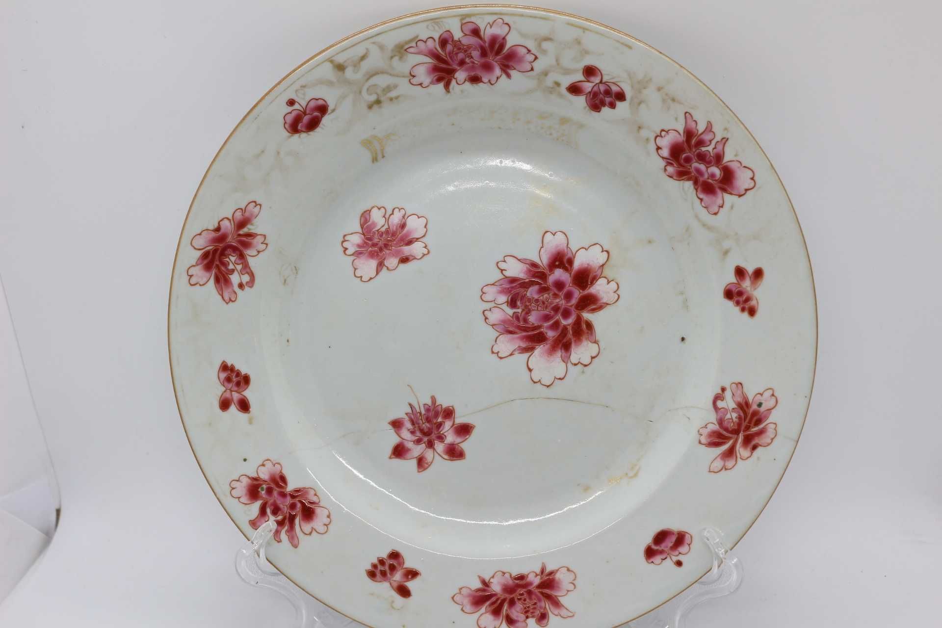 Prato Porcelana Chinesa Companhia das Índias XVIII