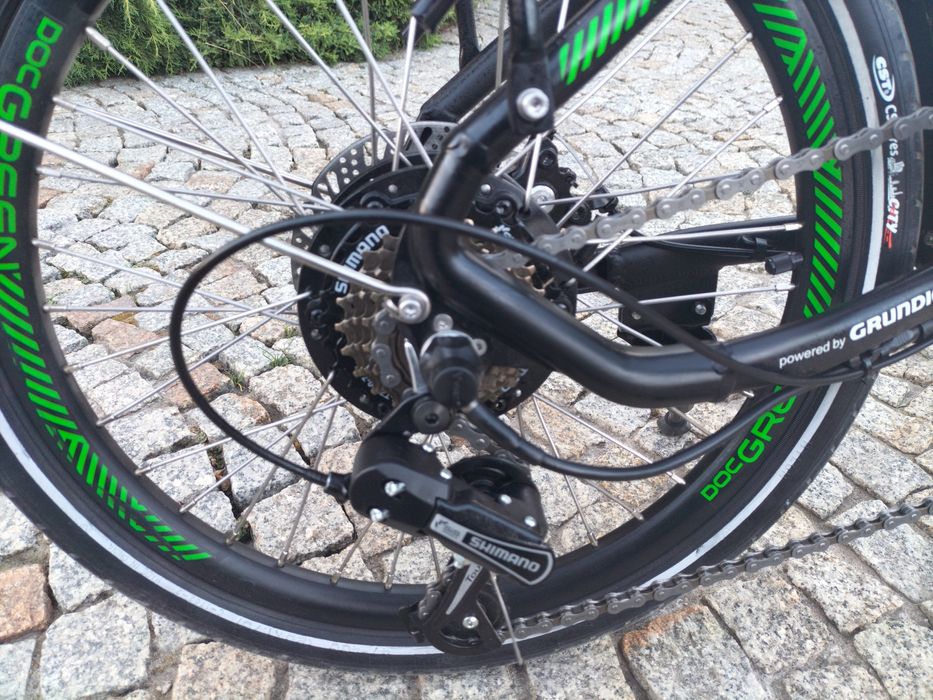 Rower elektryczny Doc Green, koła 20" , nowy , składany , bateria 15,5