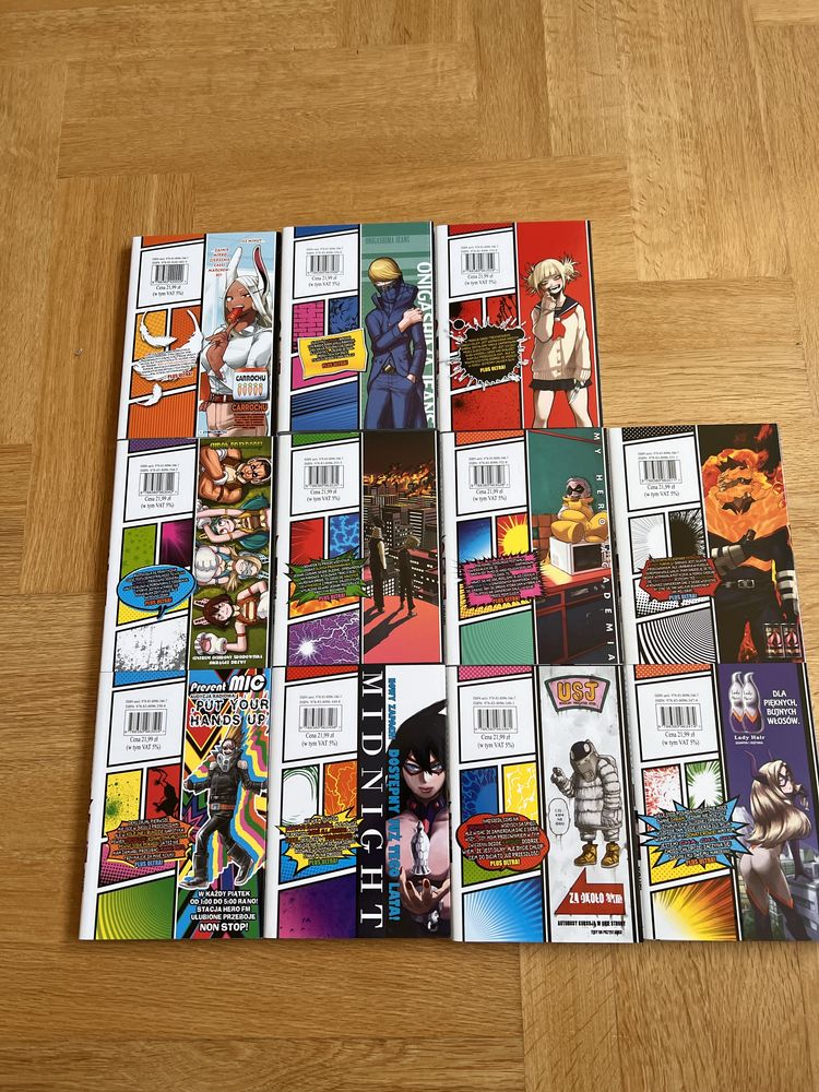 Mangi my Hero Academia akademia bohaterow 11 tomów