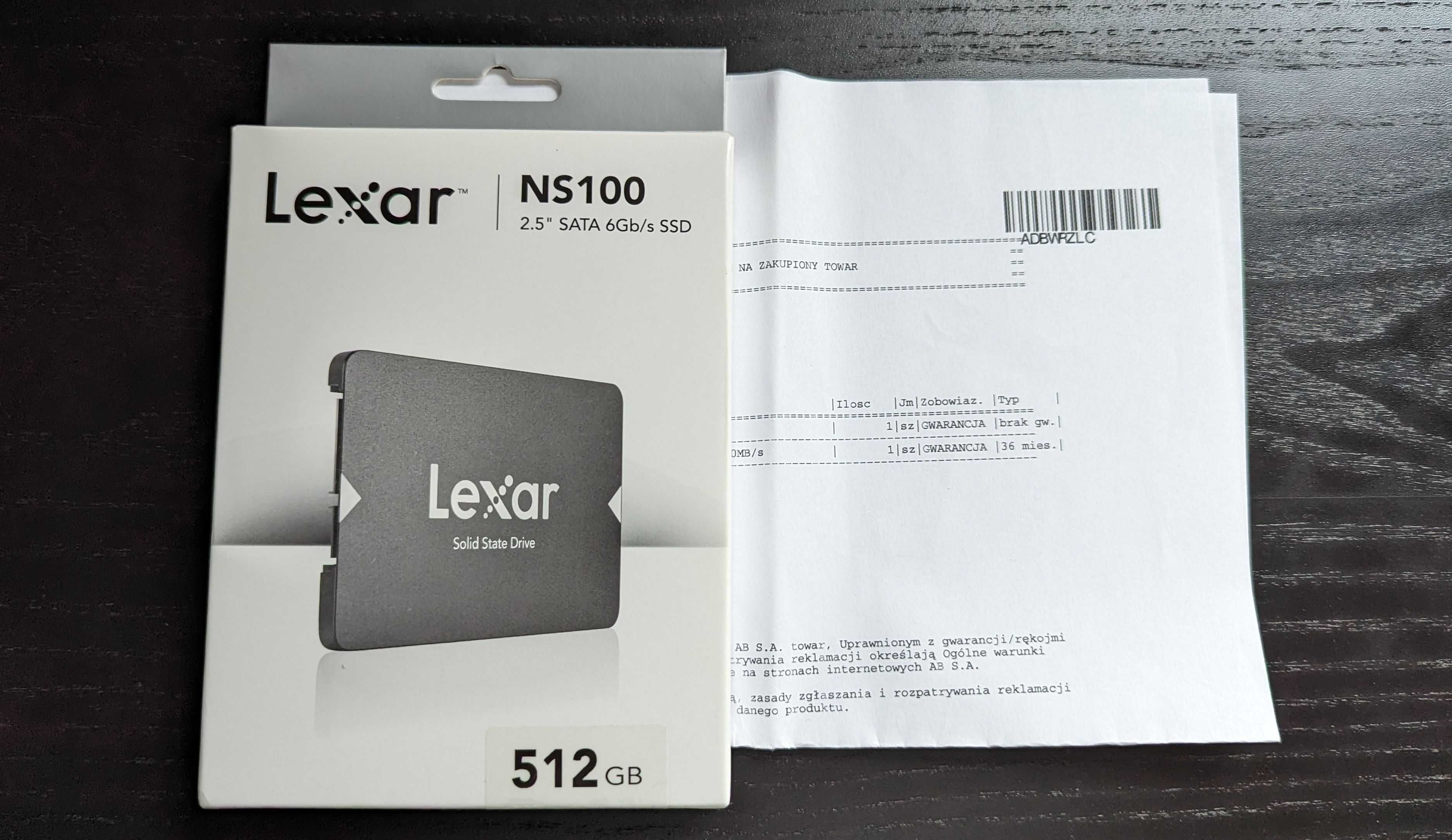 Lexar NS100 512GB SSD