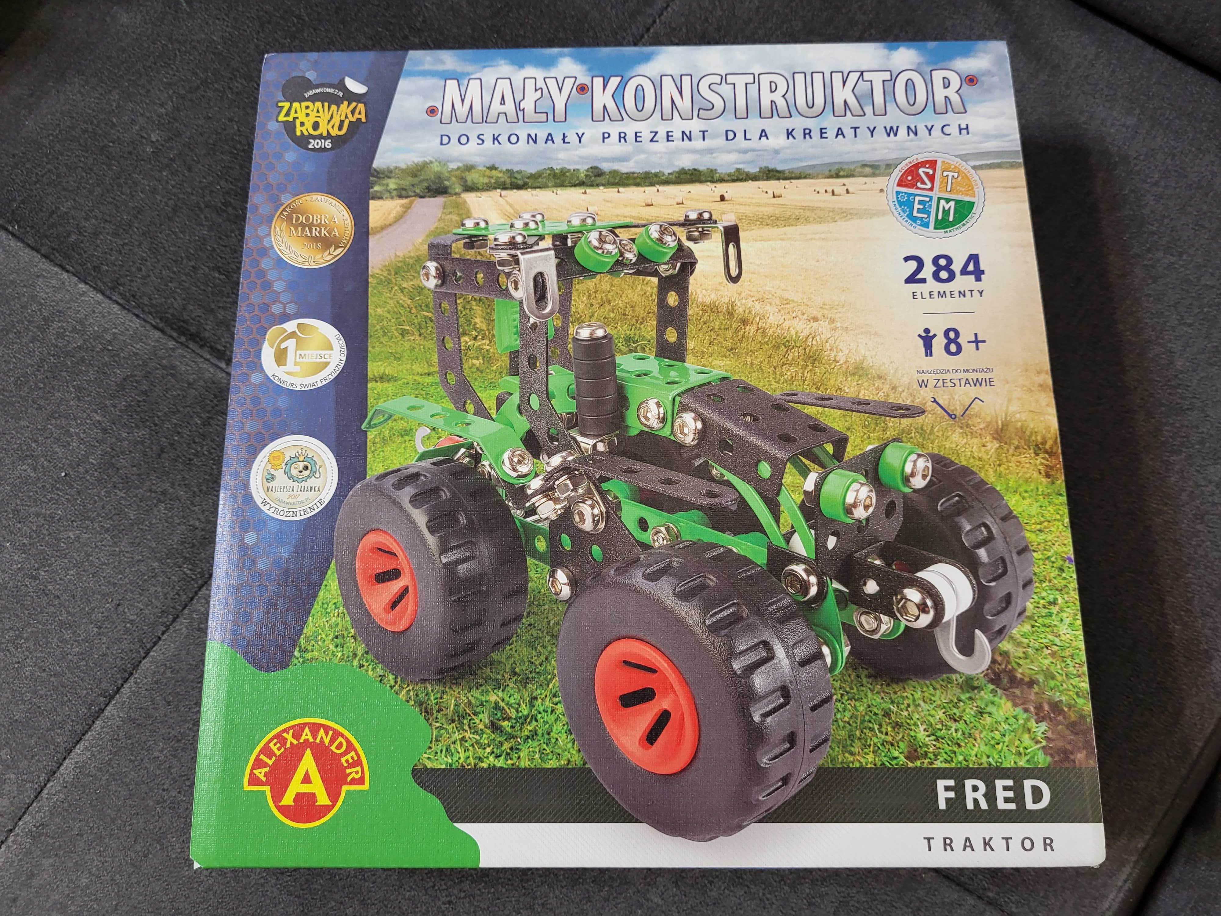 Mały konstruktor 284 elementów  Fred traktor