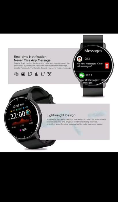 Smartwatch Preto-IP67