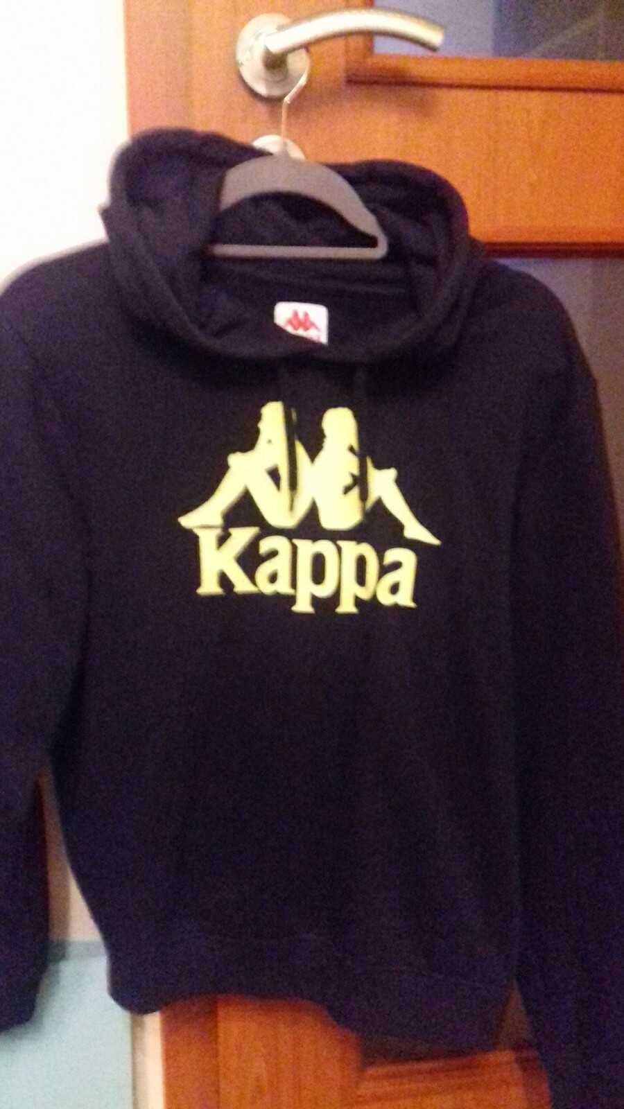 czarna bluza Kappa z kapturem rozmiar M