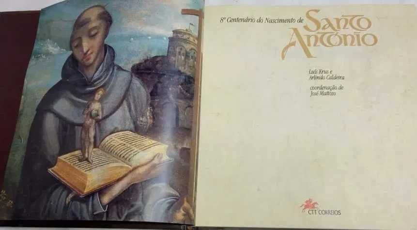 Livro dos CTT completo "8º Centenário Nascimento Santo António"-> NOVO
