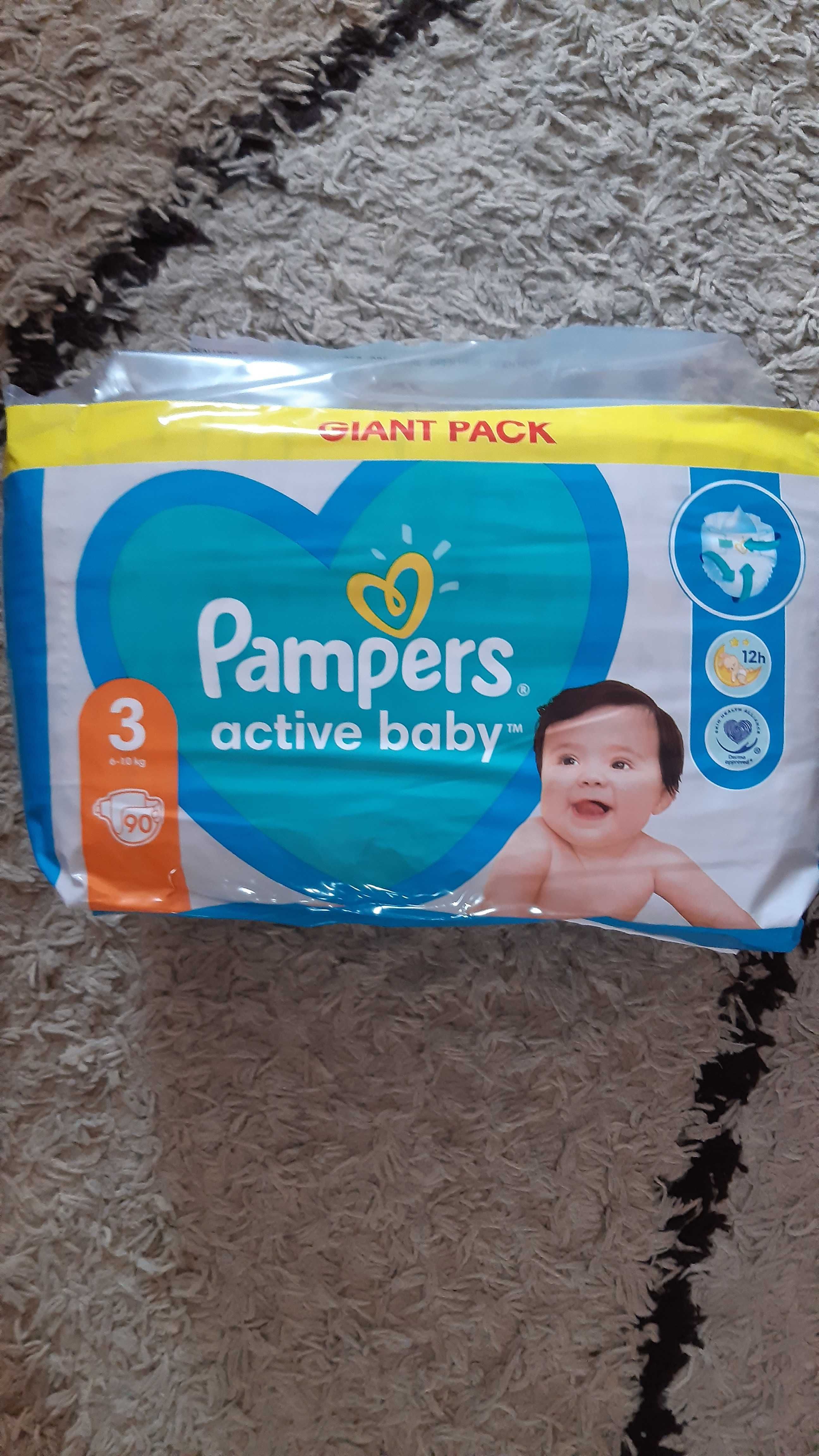 Памперси дитячі рampers baby-dry розмір номер 3