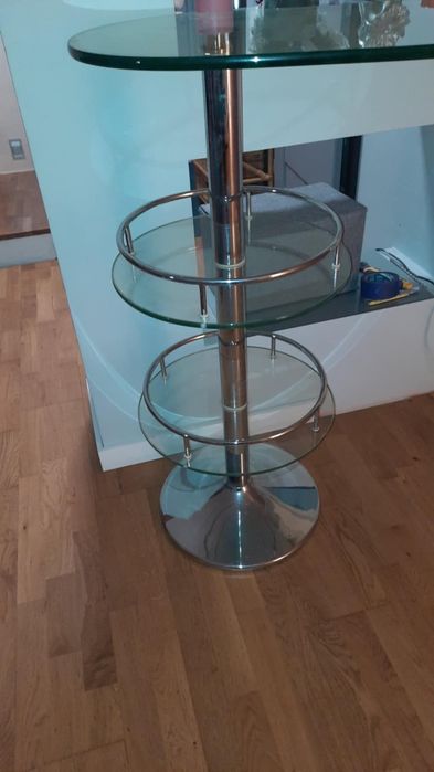 Stół barowy szklany