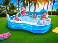 INTEX‼️ Basen Dla Rodziny + Uchwyty i Oparcia 3+ Lata Do Ogrodu