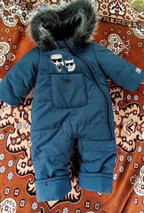 Зимовий комбінезон на овчині 74-80