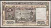 Belgia 100 franków  1949 - król Leopold I
