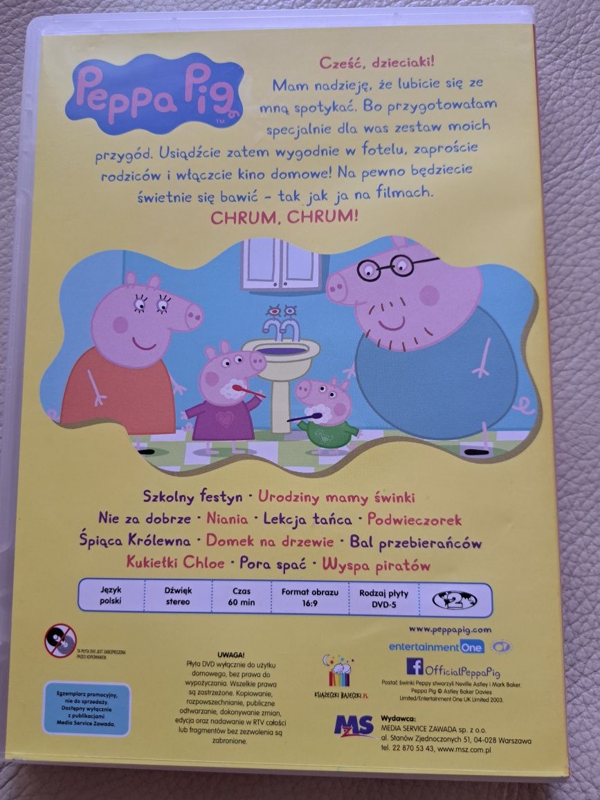 DVD Peppa Pig Świnka Peppa Pora spać