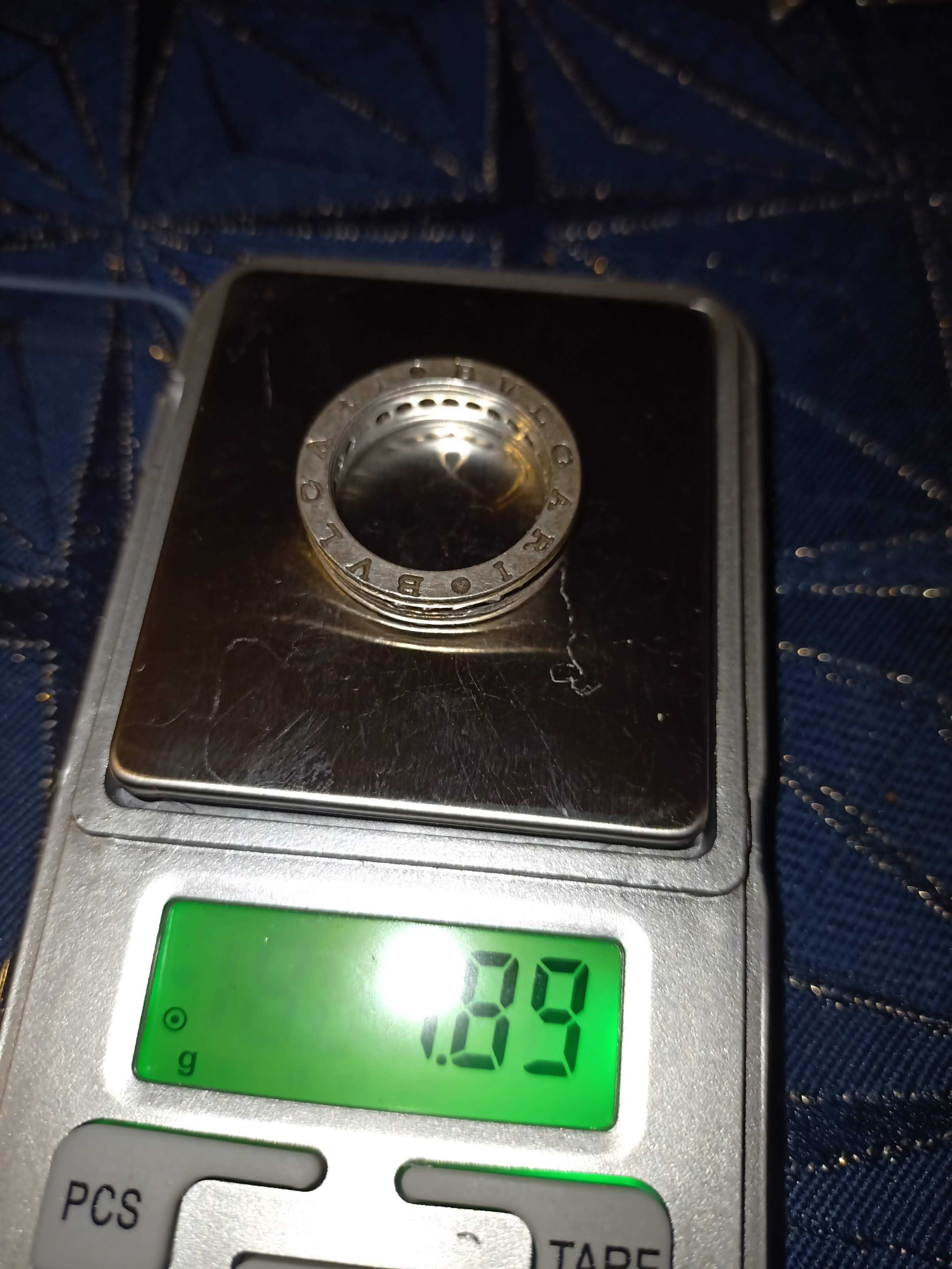 Obrączka srebrna BVLGARI 7,89 gram, pr.0,925
