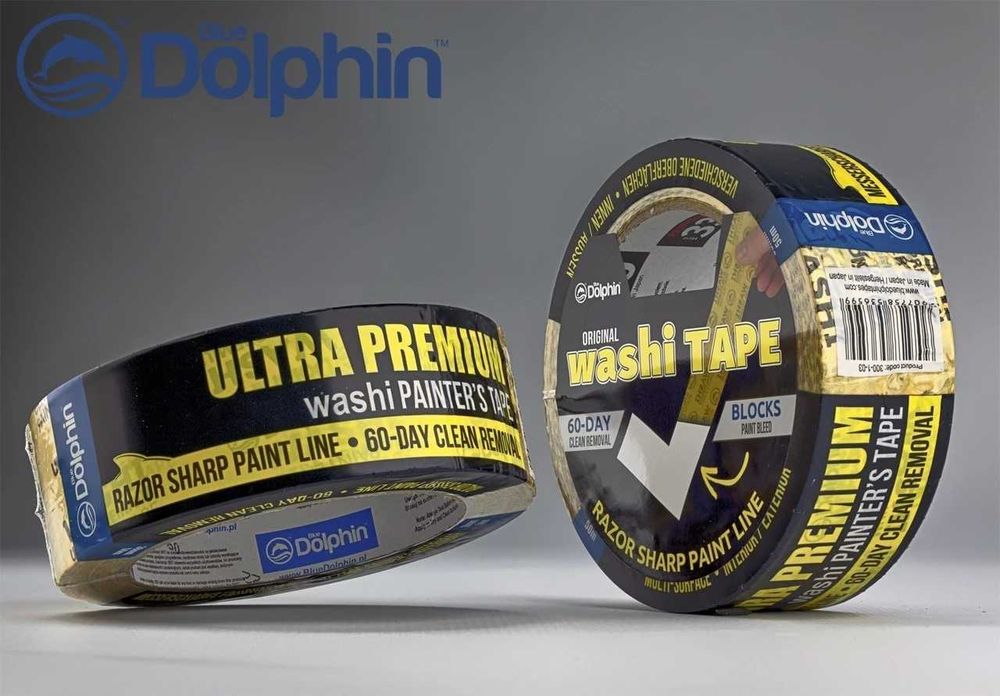 Стрічка малярна Blue Dolphin "WASHI"