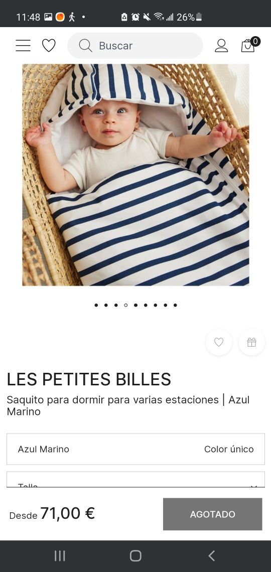 Saco de dormir varias estações, Les Petites Billes,artigo novo.