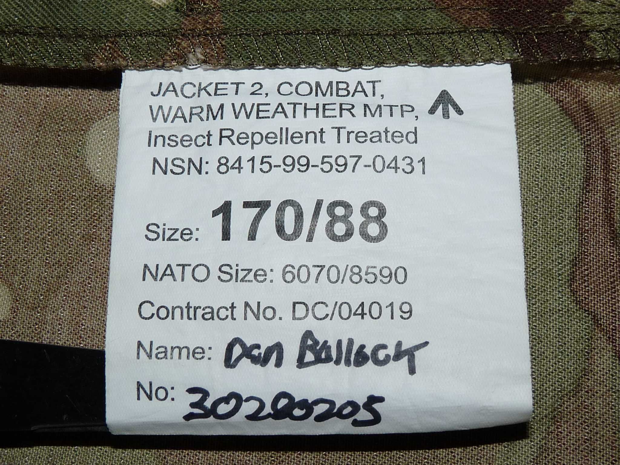 bluza wojskowa koszula brytyjska MTP warm weather 170/88 multicam #6