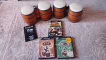 Jogo tambores (bombos) Donkey Konga + 3 jogos GameCube