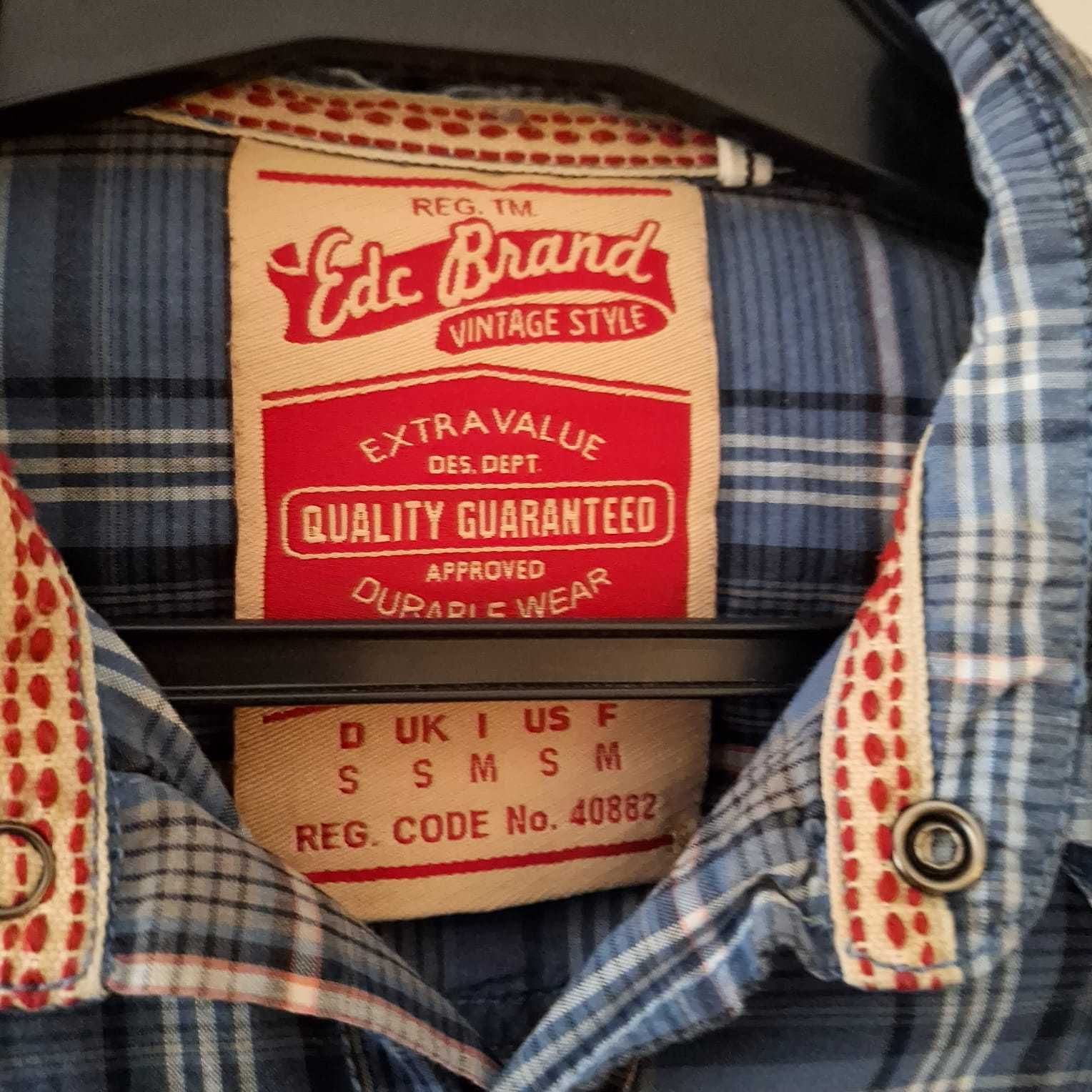 Koszula męska EDC Brand, vintage style, rozm. M