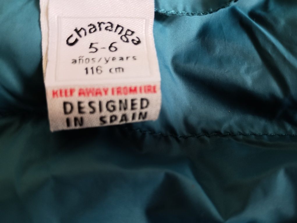 Casaco azul da marca Charanga 5-6 anos