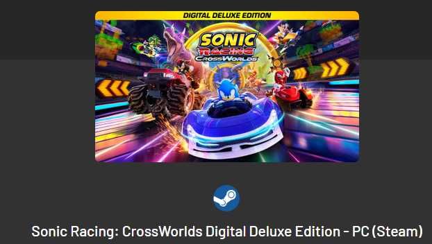 Digital key para Sonic Racing: CrossWorlds Digital Deluxe Edition - PC