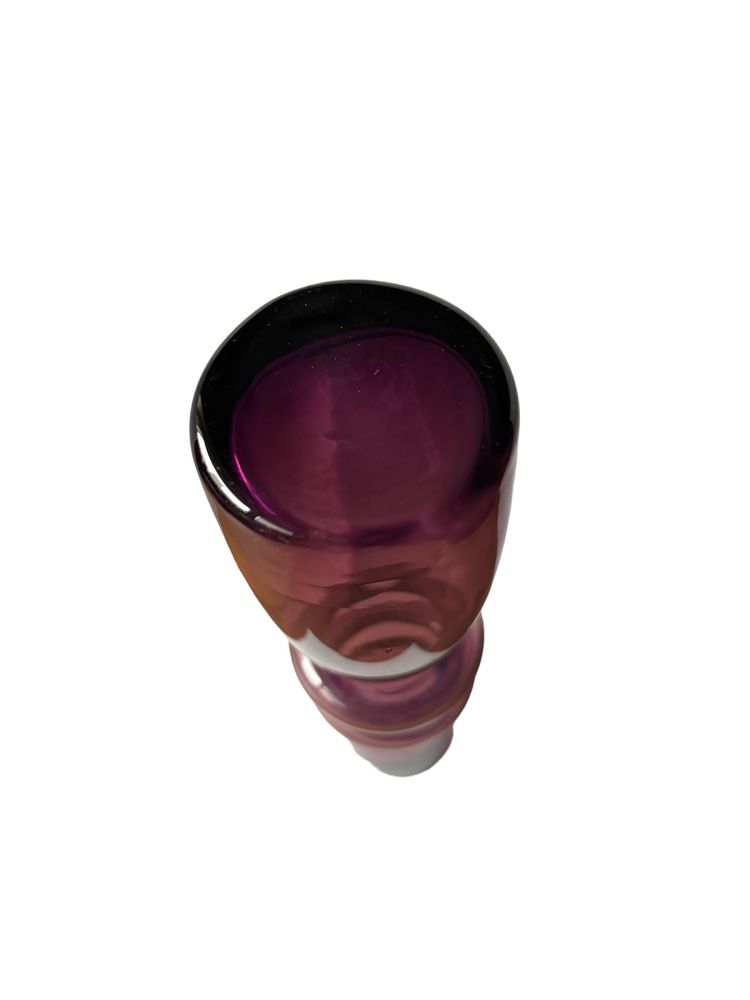 Fioletowy wazonik szkło prl vintage