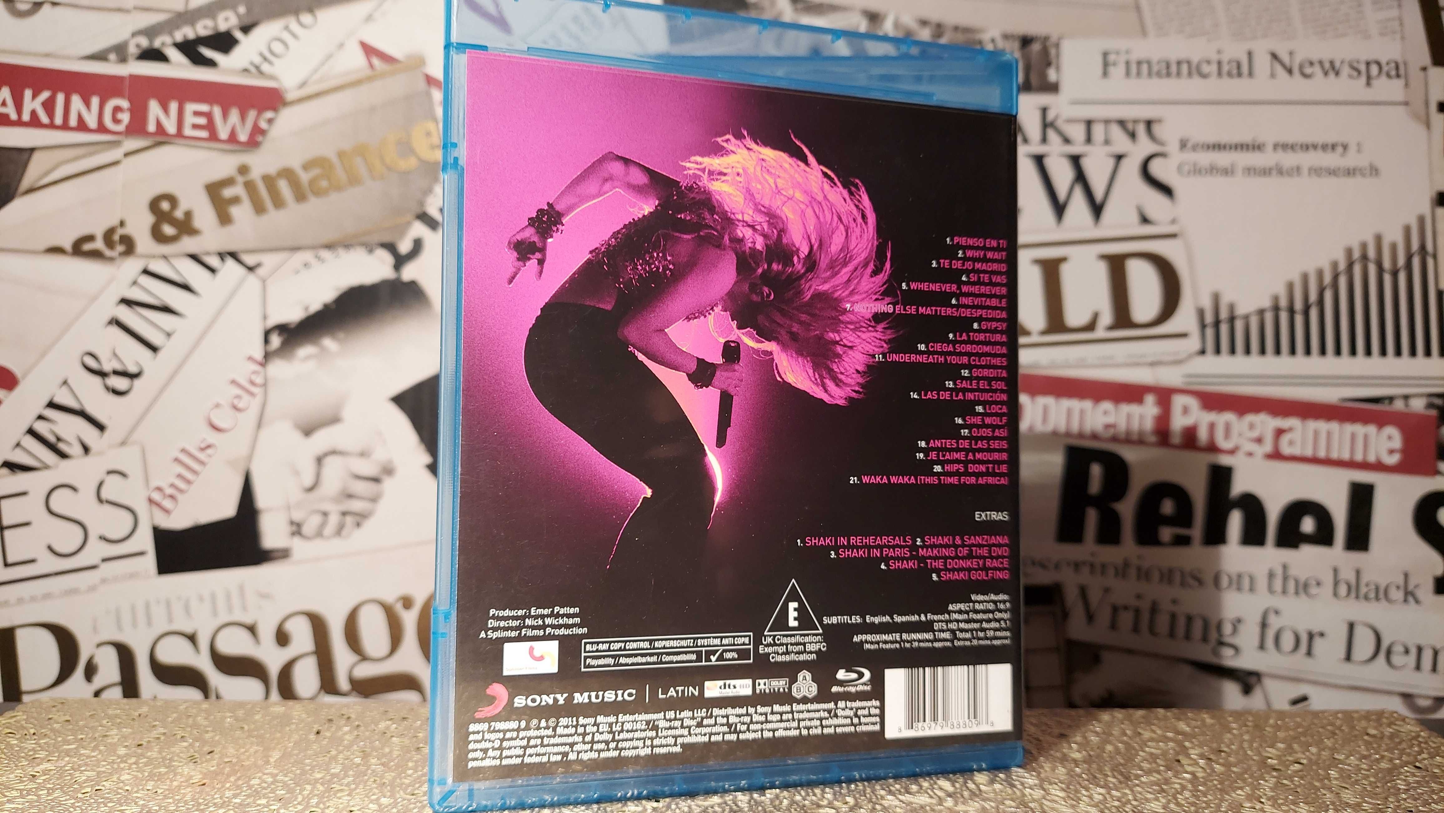 Shakira - Live From Paris Koncert na dysku Blu-ray