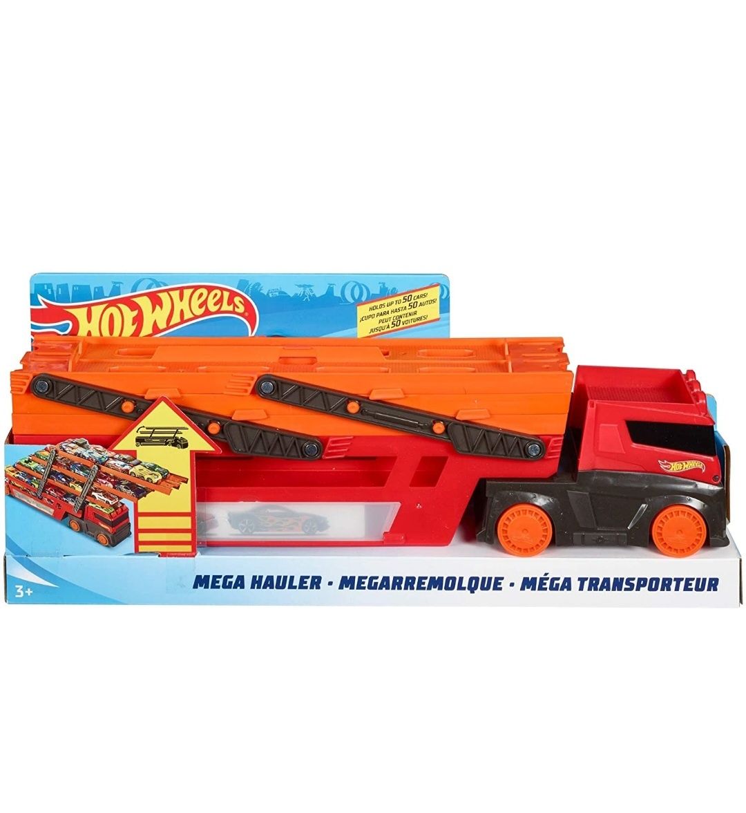 Вантажівка-автовокзал Hot Wheels Action Мега-транспортер