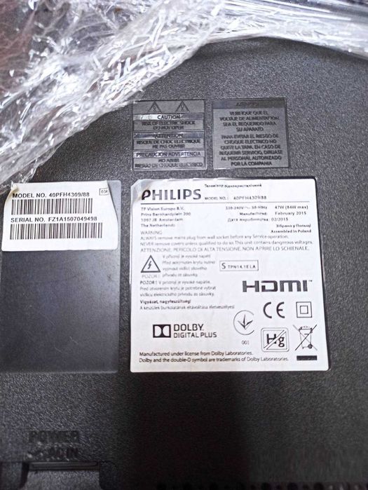 Телевізор Philips 40PFH4309/88