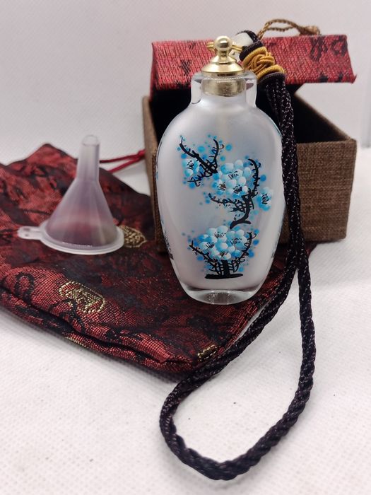 Frasco de rapé em vidro - artigo colecionável