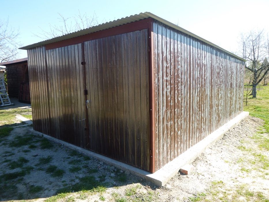 Garaż Blaszany 3x5 Blaszak Garaże Blaszane Blaszaki Budowa PRODUCENT