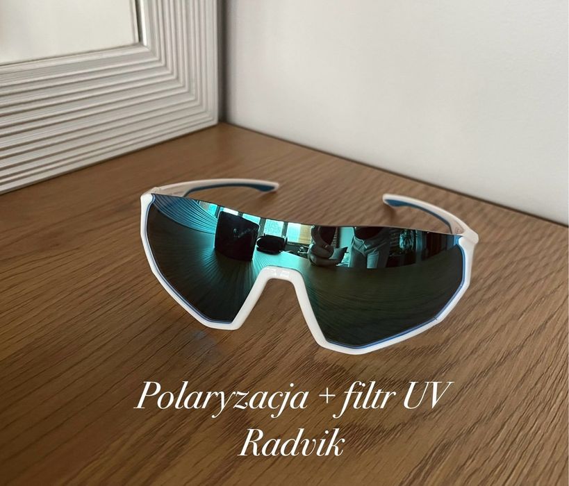 Jak nowe okulary przeciwsłoneczne polaryzacja filtr UV Radvik białe ni