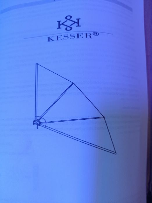 Markiza wachlarzowa kolor szary 120cm