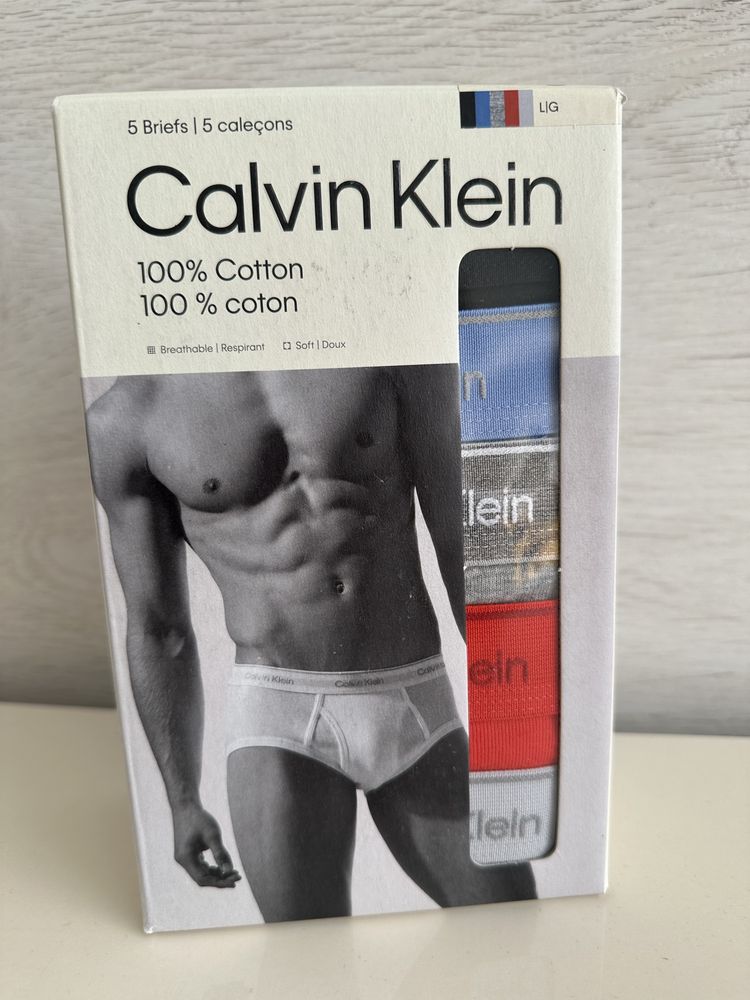 Набір чоловічі труси бріфи Calvin Klein пак 5шт