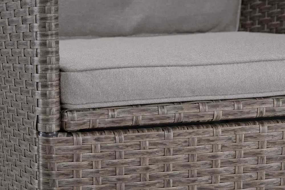 Meble ogrodowe Milan Konifera 2 fotele + stół 50 cm, polirattan