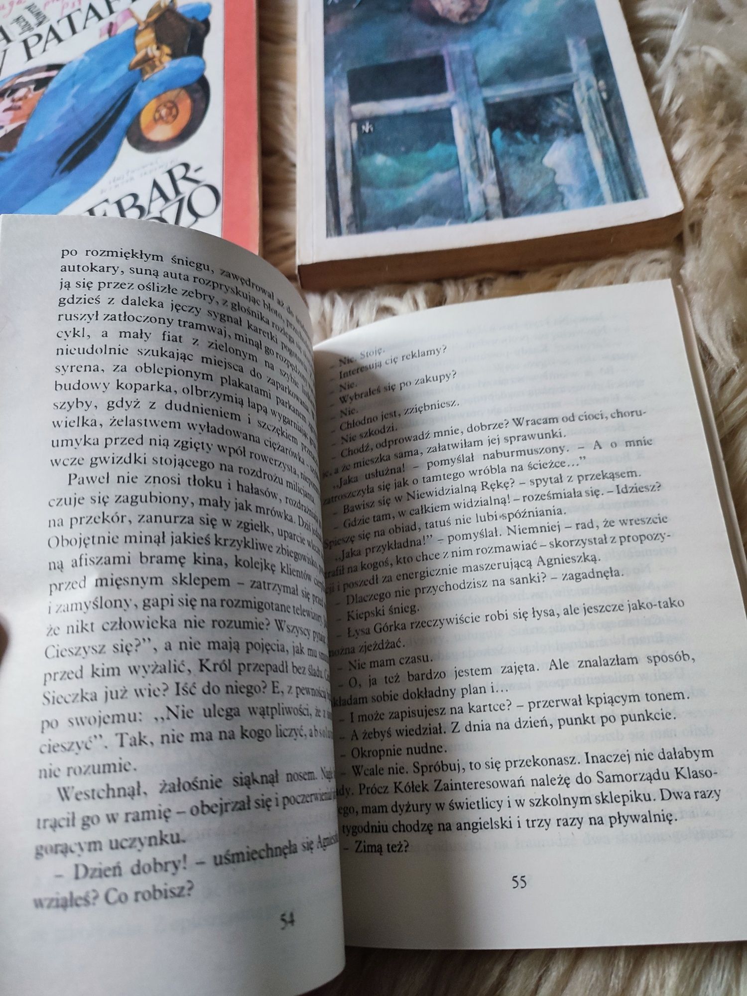 Stare książki dla dzieci Smyk, Jutro klasówka, Talizman z błękitnego