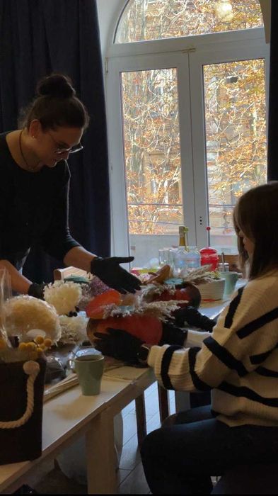 Флористический мастер-класс, живые, сухоцветы, для детей и взрослых