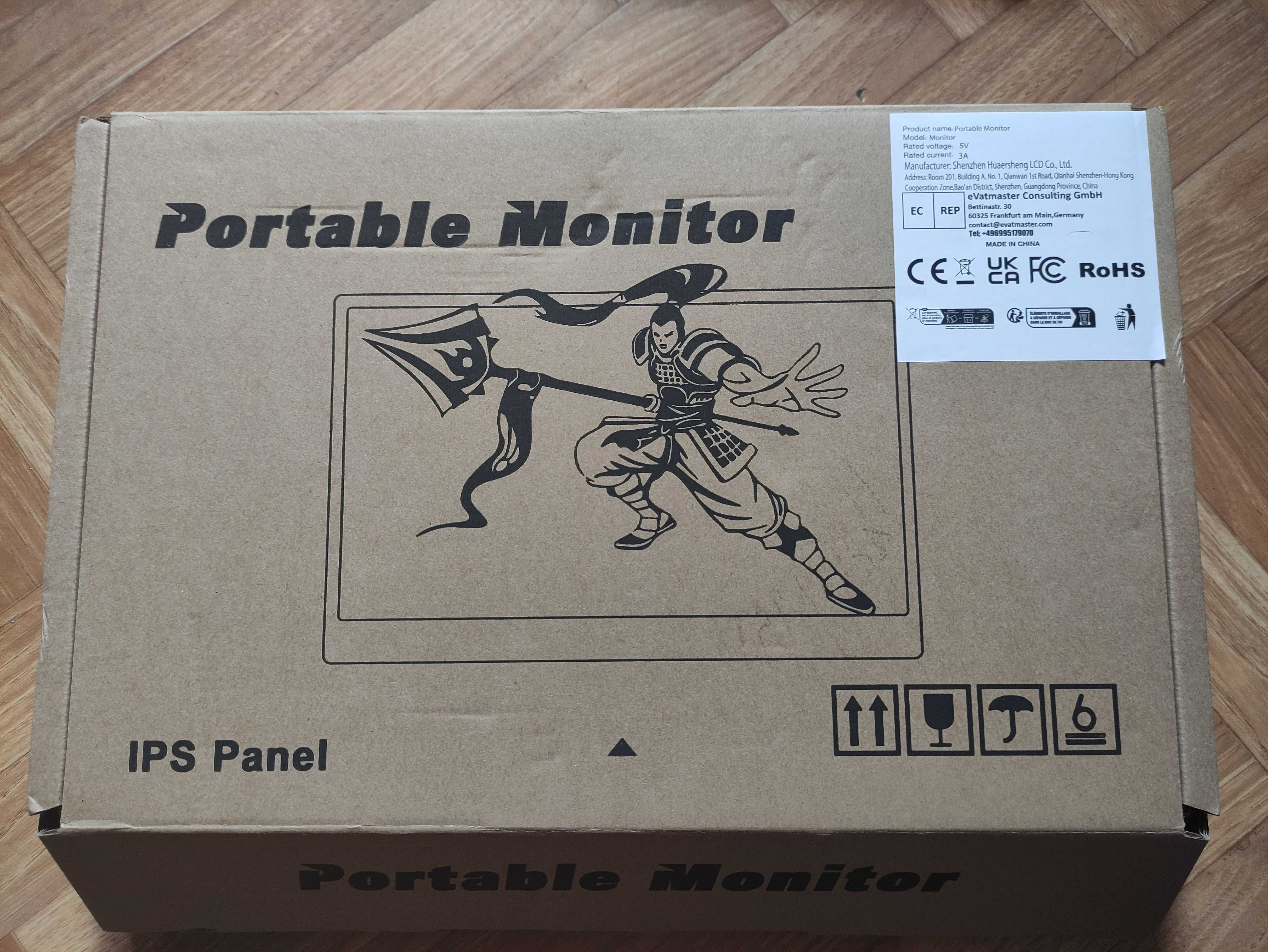 Monitor Bimawen 16" 2560x1600 USB-C 144 Hz HDMI 120 Hz przenośny NOWY