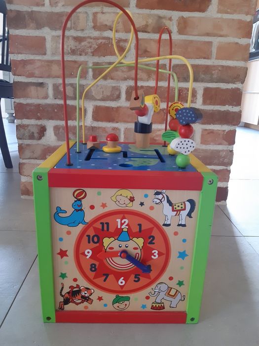 Kostka edukacyjną drewniana