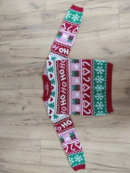 Sweter świąteczny rozmiar 128/134 cm