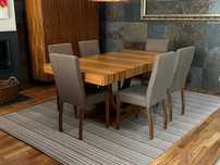 Conjunto de Sala com Cadeiras e Movel  - Ideal  Refeições em Família