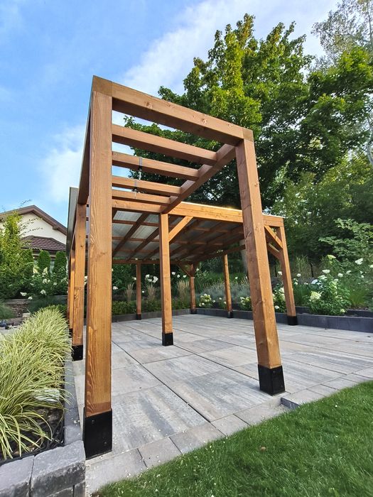 Altana taras pergola wiata na wymiar zabudowa dach poliwęglan