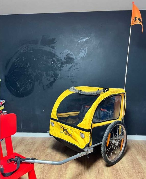 Atrelado de bicicleta para 2 crianças  M-Wave