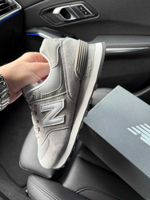 Чоловічі кросівки New Balance 574 Silver White (демісезонні) NB156