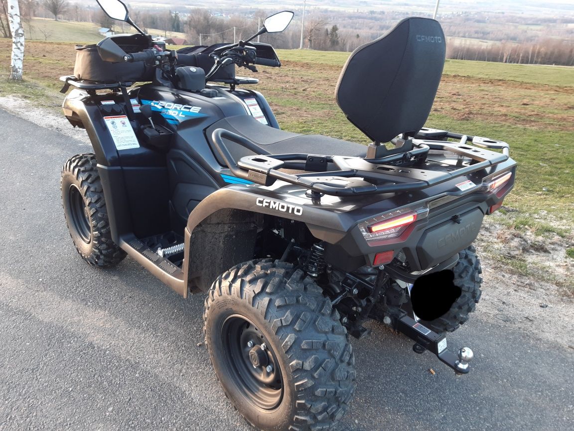 CF MOTO 520L LIFT 11.2023r. 380km Gwarancja !!! Odblokowany,Pług,Torba