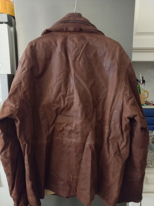 Casaco de homem Pierre Cardin em pele genuína e algodão