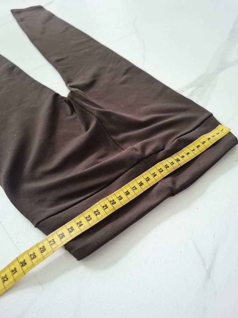 Leginsy XS - S czekoladowe push up wyszczuplające modelujące