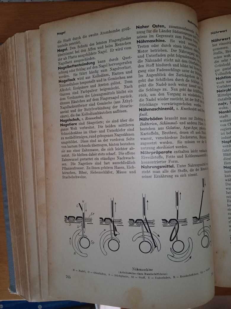 Schülerlexikon - Enciclopédia escolar – em Alemão – Antiga
